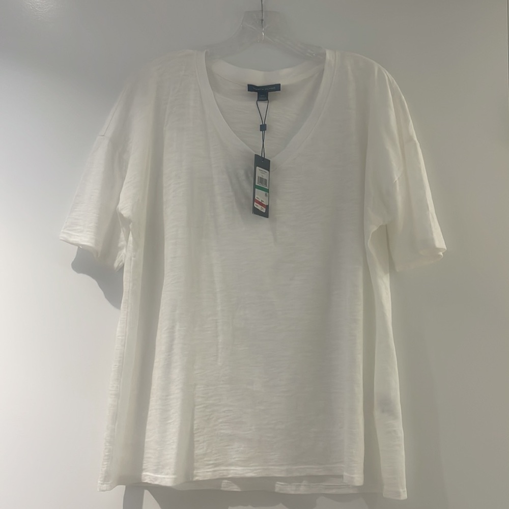 New with tags - Tommy Hilfiger white t-shirt (Saharan Safari) size Large!